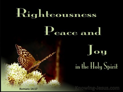 Romans 14:17 Righteousness Peace And Joy (black)